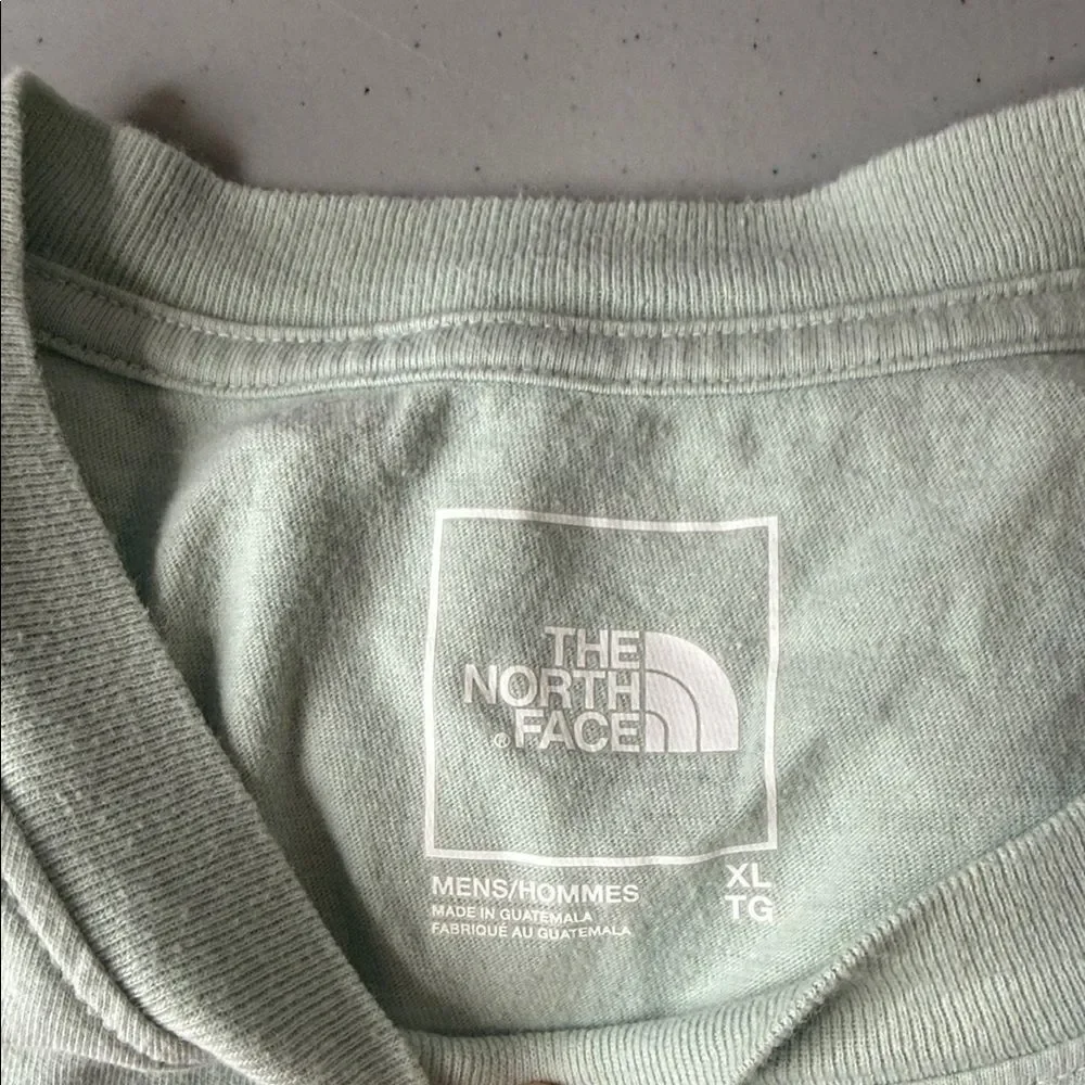 The North Face Men's Light Green Tee Long Sleeve